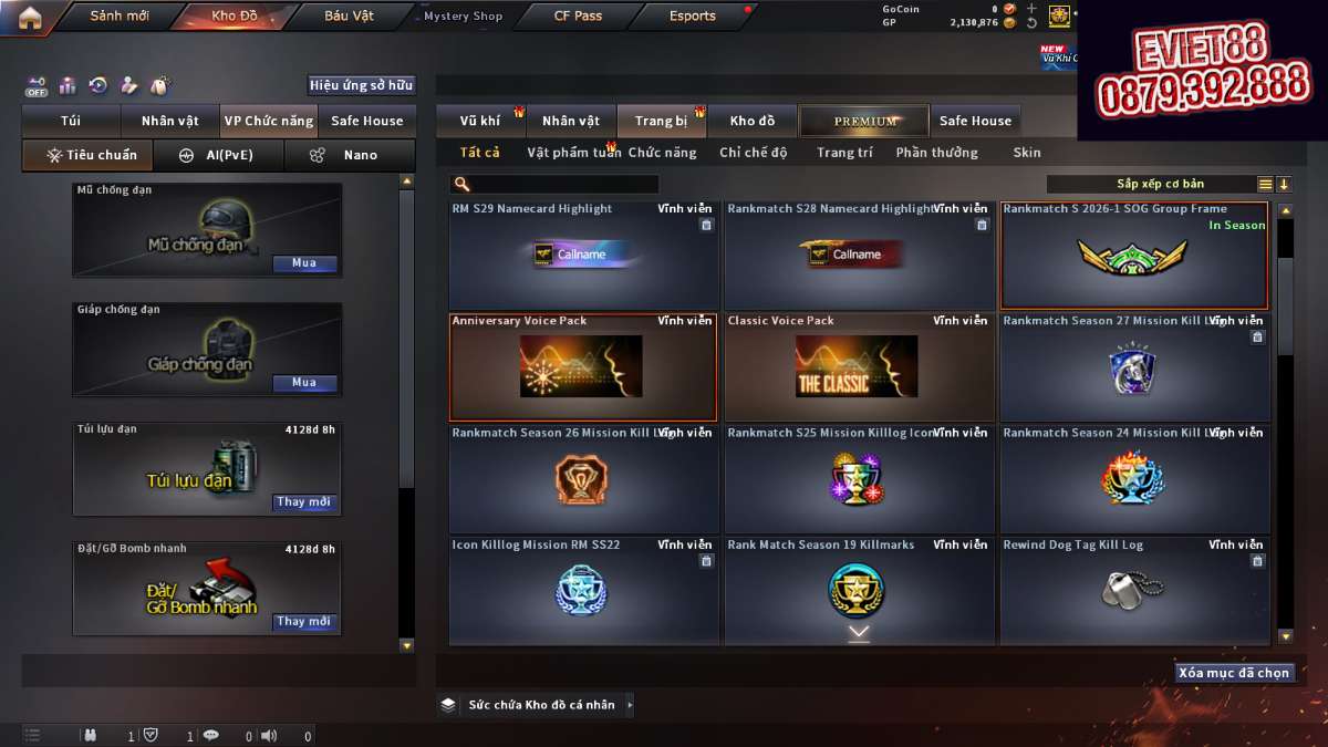 shop acc cf uy tin gia re